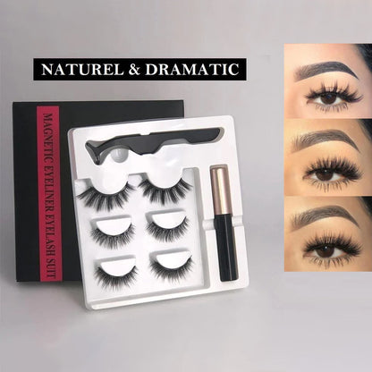 Magnetic Eyelashes™ | 3 par med eyeliner (2+1 GRATIS)